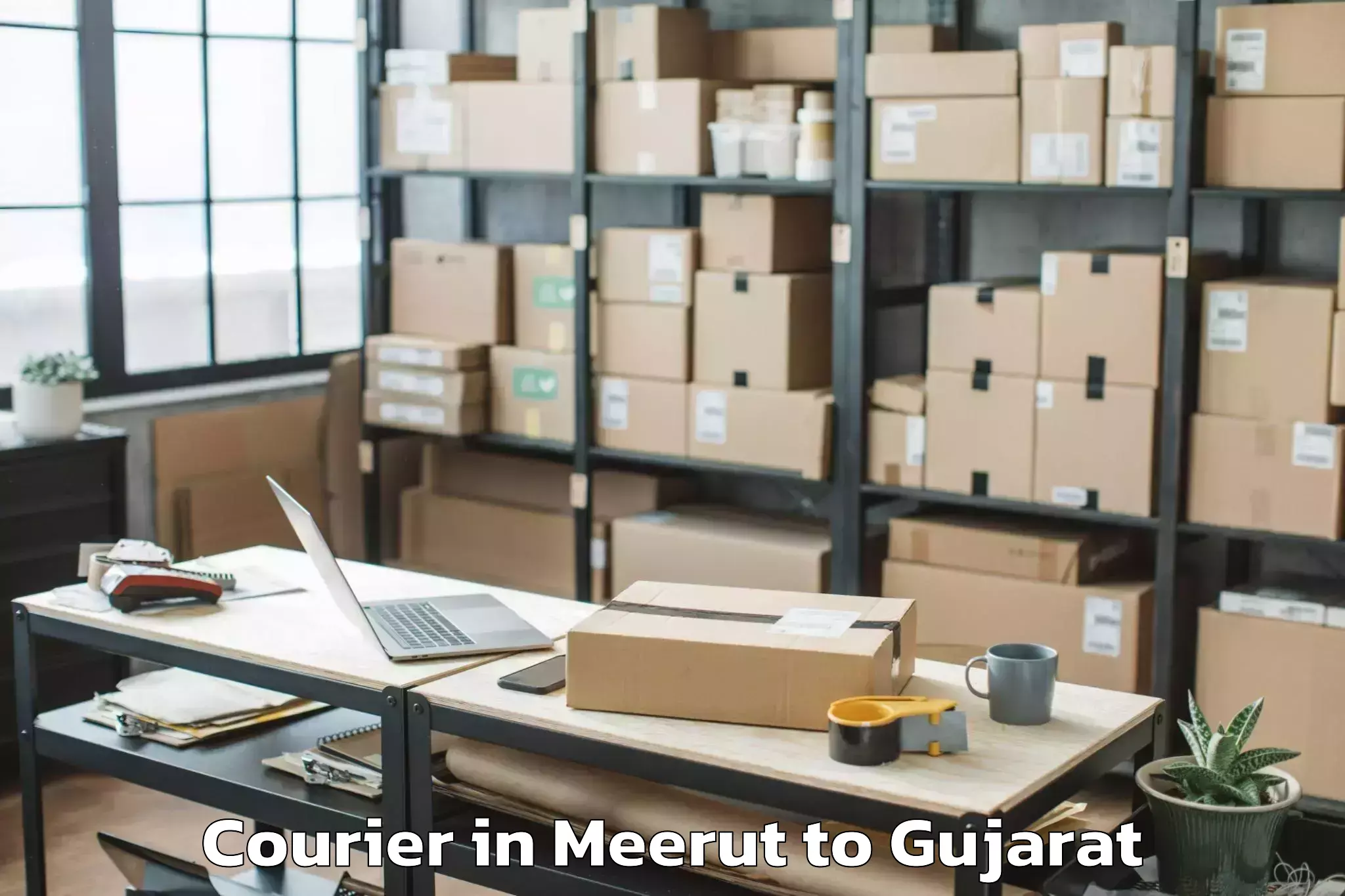 Comprehensive Meerut to Khambhaliya Courier